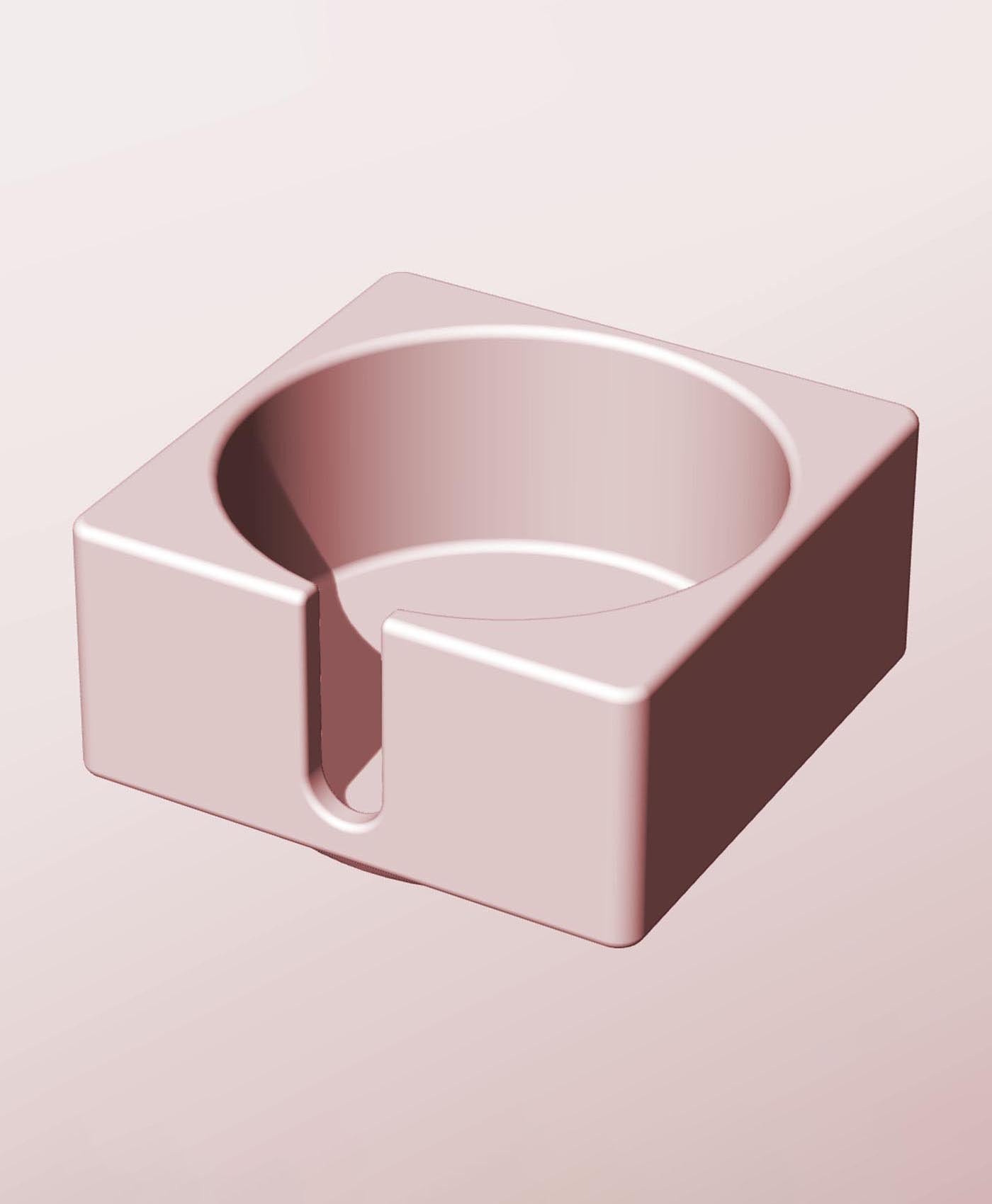 CS68-35-S Slotted container modular stackable module bin box 3d model
