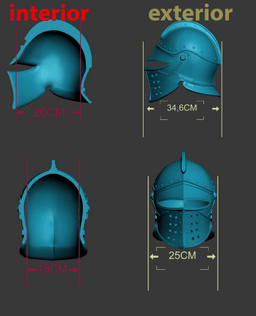 Medieval Soldier Helmet – Wearable 3d model