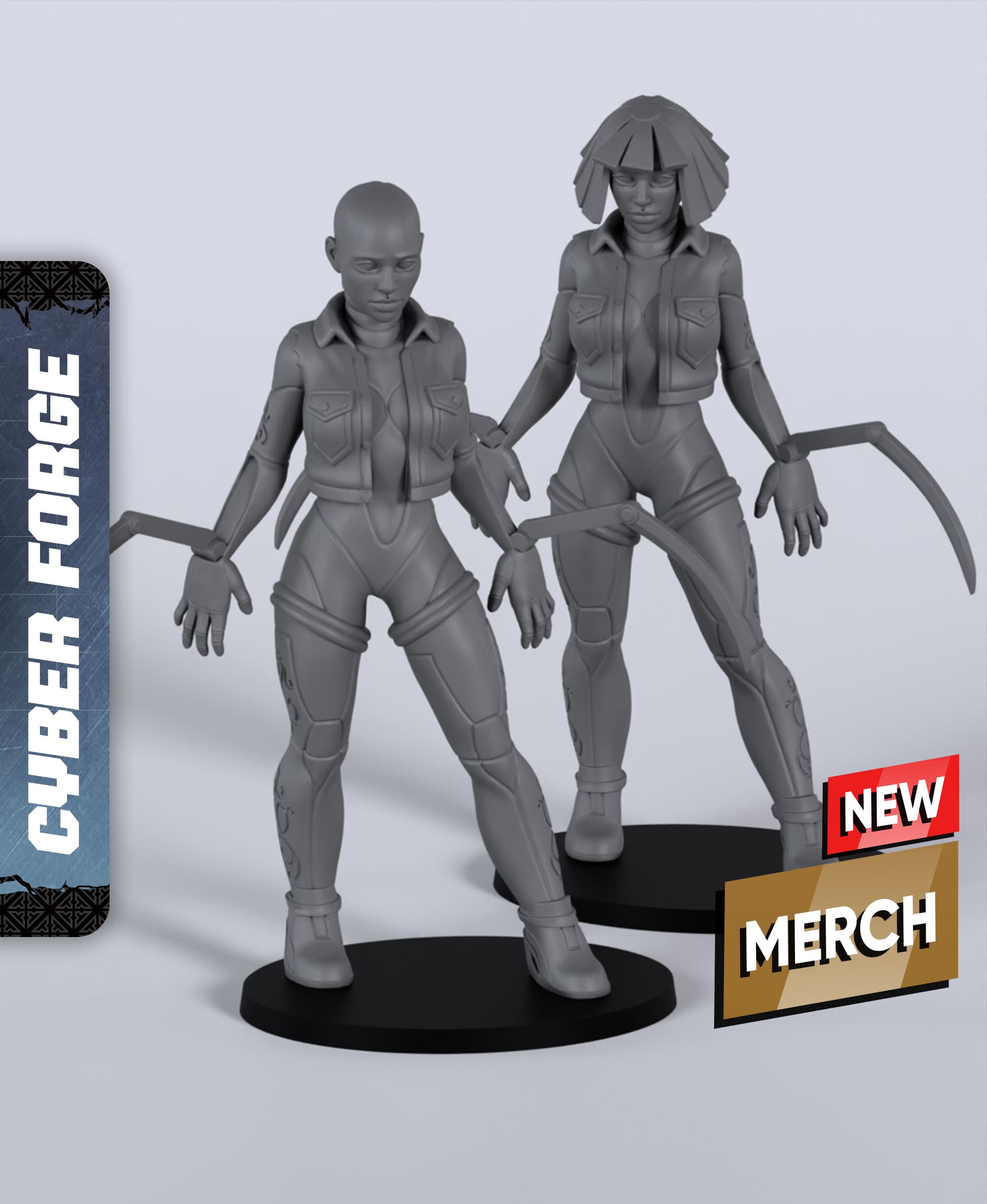 Polissandra - With Free Cyberpunk Warhammer - 40k Sci-Fi Gift Ideas for RPG and Wargamers 3d model