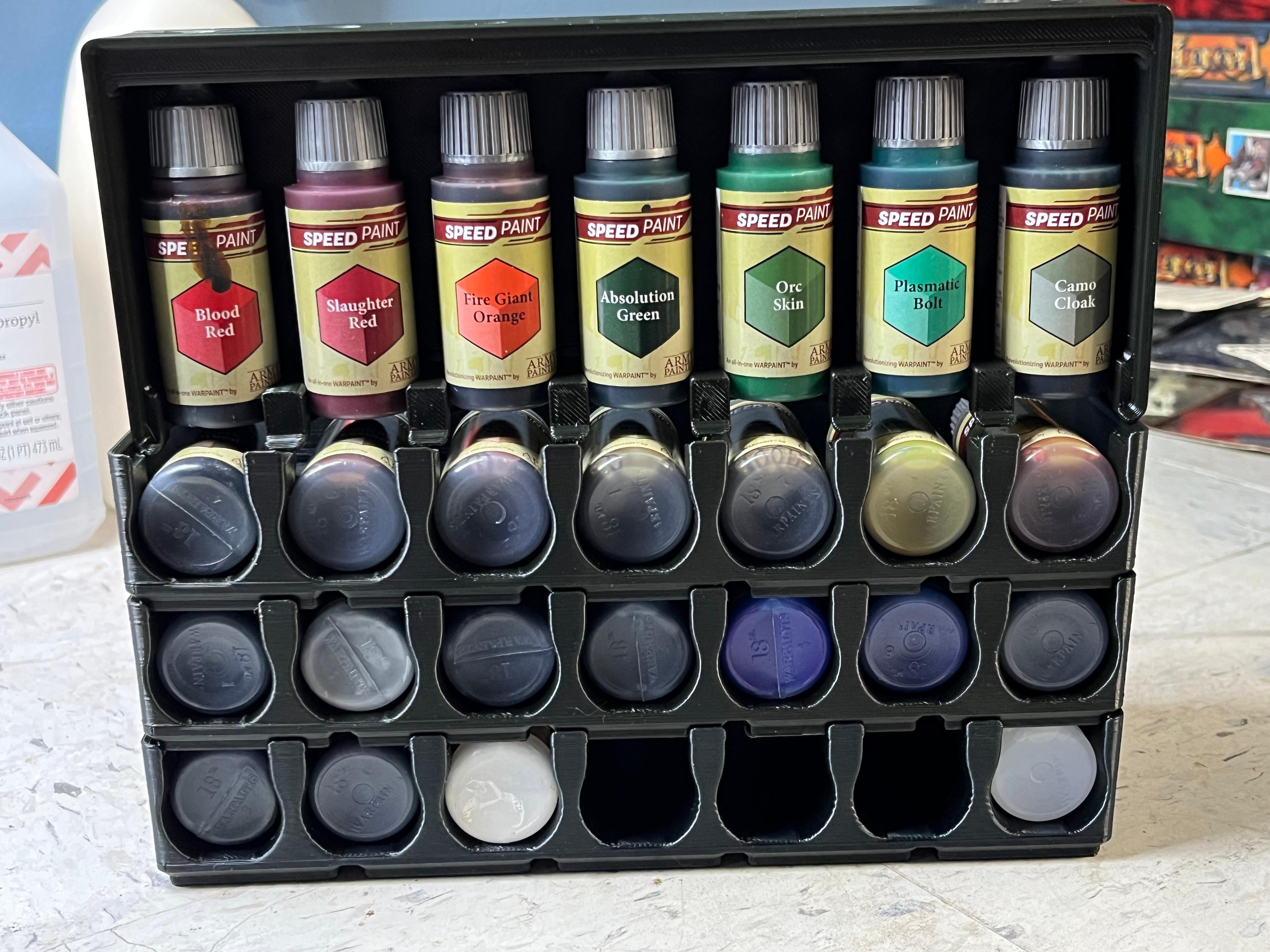 Gridfinity Dropper Paint Bottle Storage - Such a great solution!!!  Thanks for sharing!! - 3d model