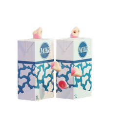 Nose Milk Jug Topper 3d model