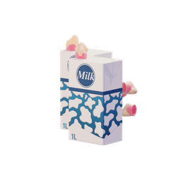 Nose Milk Jug Topper 3d model