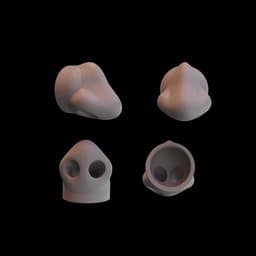 Nose Milk Jug Topper 3d model