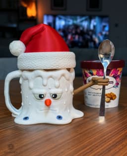 Melting Snowman Ice Cream Holder 3d model