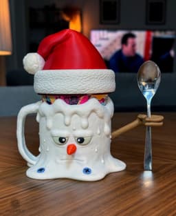 Melting Snowman Ice Cream Holder 3d model