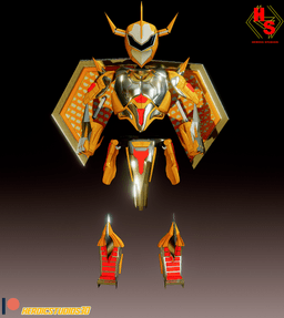 Wargreymon Tokusastu Armor 3d model