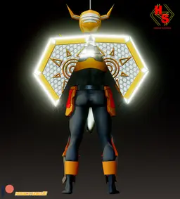 Wargreymon Tokusastu Armor 3d model