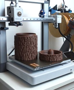 Tree trunk trash can with swing lid “Alnus Glutinosa” 3d model
