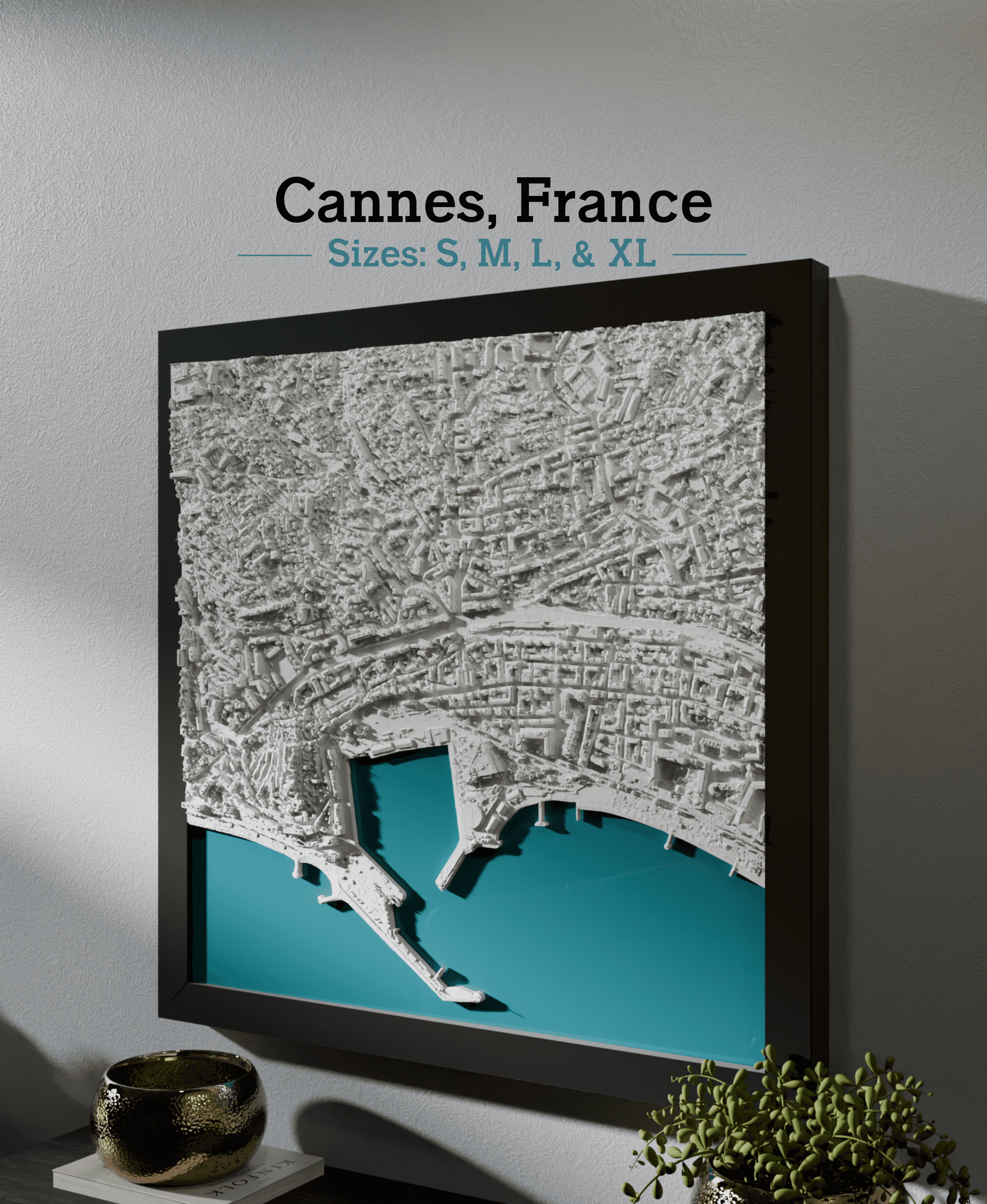 Cannes, France - S, M, L, & XL 3d model