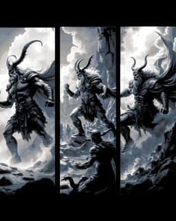 The gods at war - Odin versus Zeus - Set of 6 Bookmarks 3d model