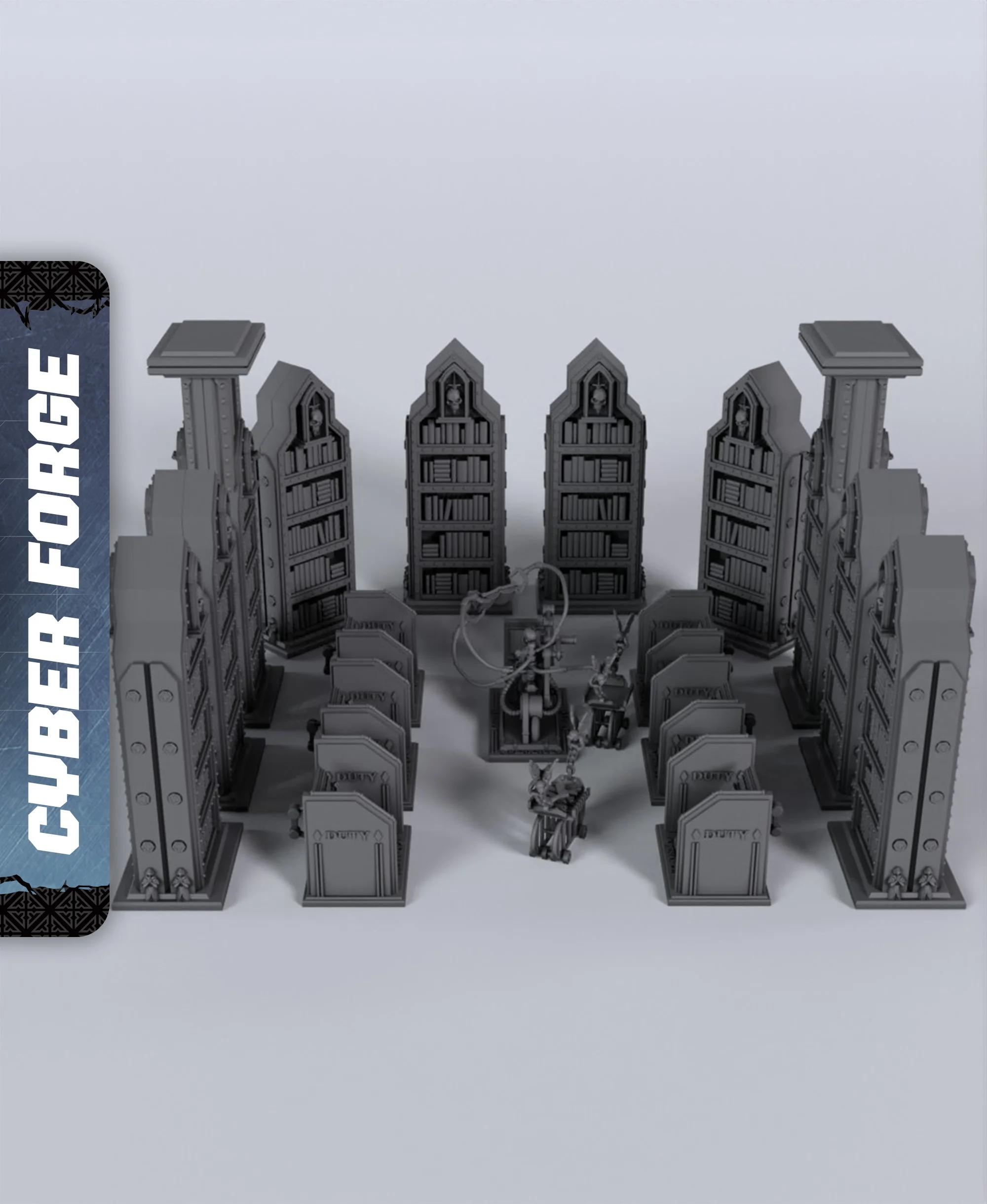 Outlands Terrain - With Free Cyberpunk - Sci-Fi Gift Ideas for RPG and Wargamers 3d model