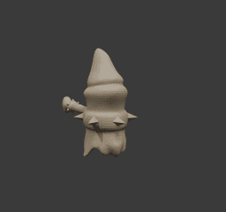 Fantasy Bone Hammer 3D Printable STL v2 3d model