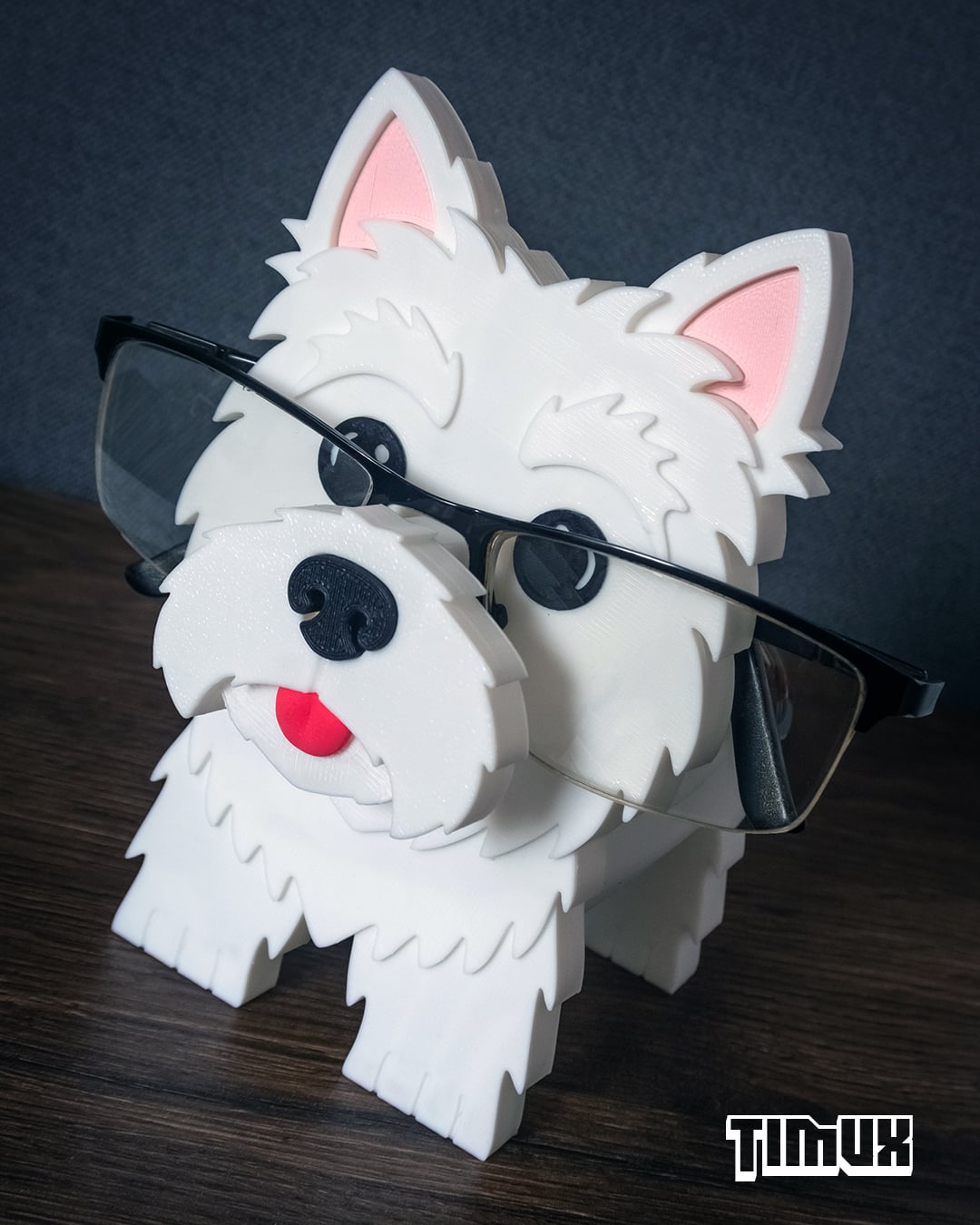 WEST HIGHLAND WHITE TERRIER GLASSES HOLDER 3d model