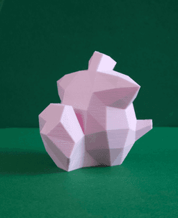 Cleffa Low Poly Pokemon 3d model