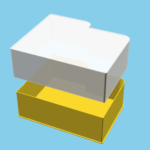 Directory (model 2), nestable box (v1) 3d model