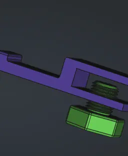 Heavy Duty Hanger With Adjustable Bolt 3d model