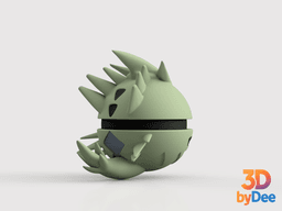 Tyranitar Poke Ball 3d model