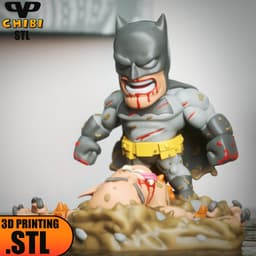 Dark Knight Return Chibi STL for 3D Printing ChibiSTL 3DXM 3d model