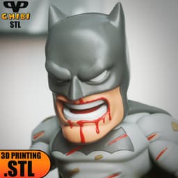Dark Knight Return Chibi STL for 3D Printing ChibiSTL 3DXM 3d model
