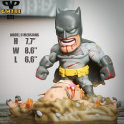 Dark Knight Return Chibi STL for 3D Printing ChibiSTL 3DXM 3d model