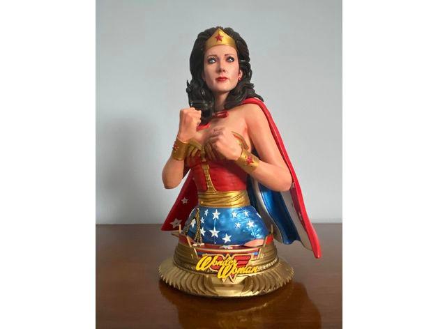 B3DSERK WONDER WOMAN BUST: TESTED AND READY FOR 3D PRINTING 3d model