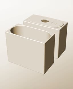 CX96-170-PStacking pierced module bin for modern home decor 3d model