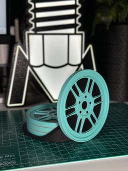 RPF1 Style Coaster with Tire Stand.stl 3d model