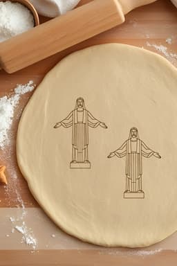 Christ The Reedemer Cookie Cutter, Biscuit Cutter 3d model