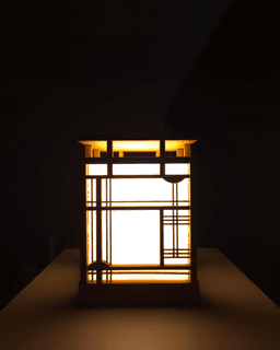 Shoji Lamp - Tsuki 3d model