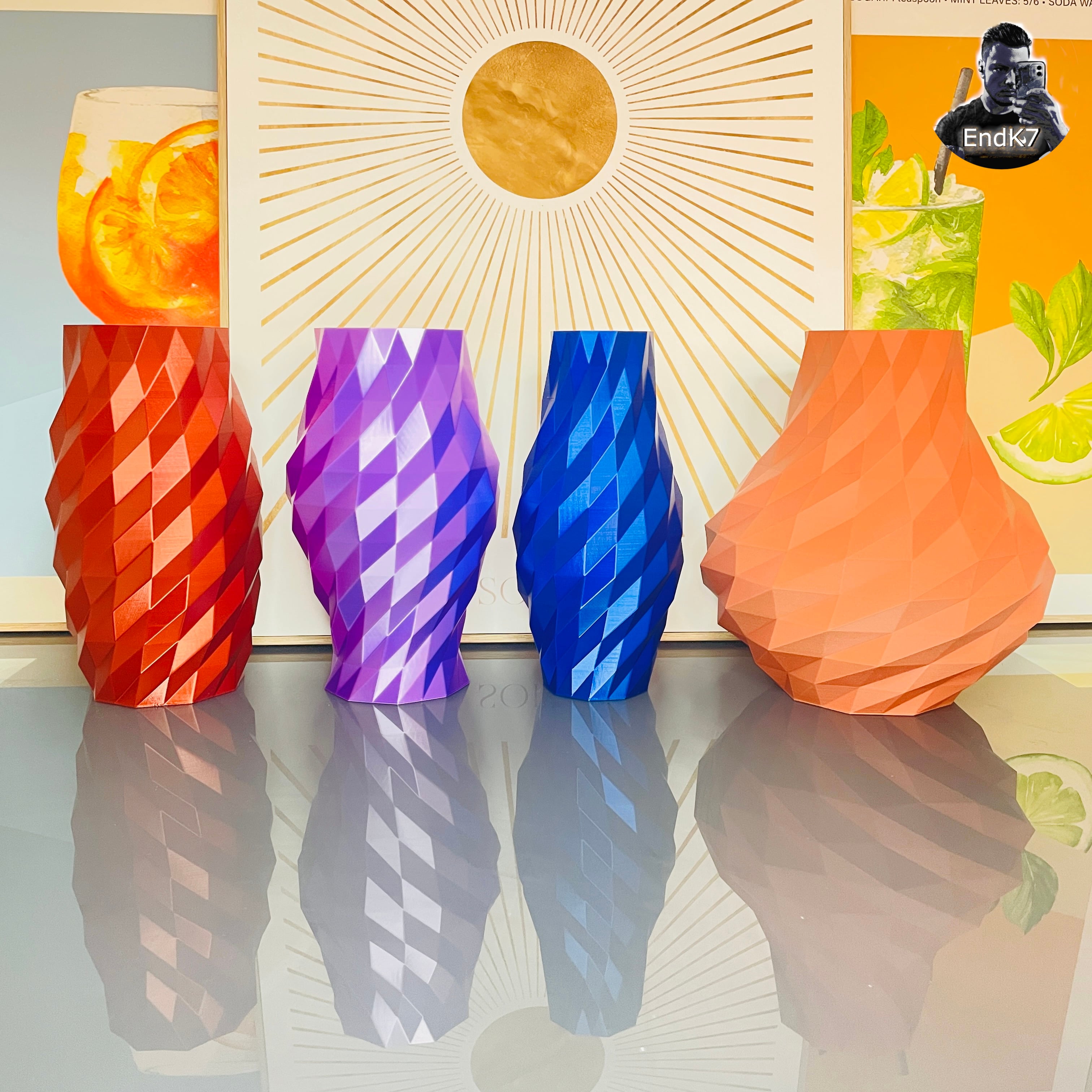 Low Poly Vase Set No. 2 3d model