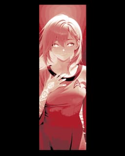 Fan Art Exploration of Anime Characters as Star Trek Officers - Set of bookmarks 3d model