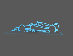 Formula 1 - Wall Art 3d model