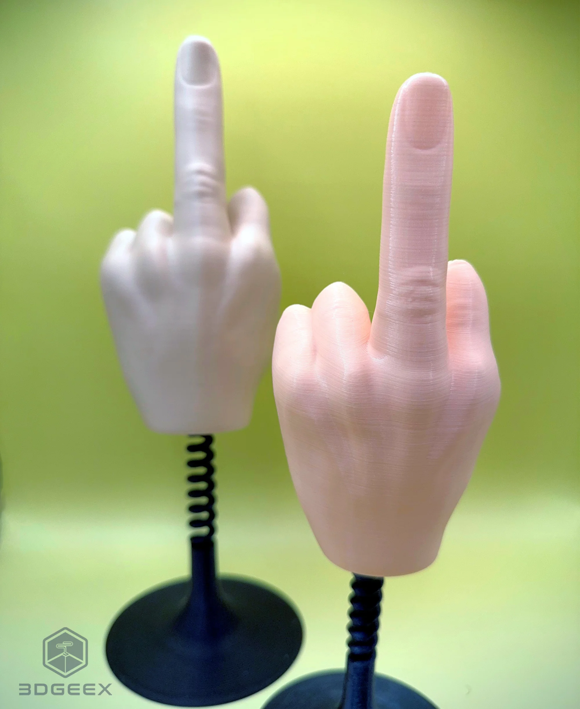 Springy Middle Finger Desk Decor 3d model