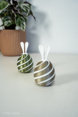 Twist-a-Bun - Satisfying Bunny Egg Twist Fidget Toy for Easter 3d model