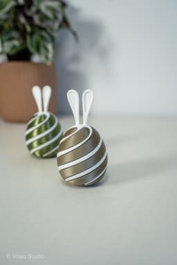Twist-a-Bun - Satisfying Bunny Egg Twist Fidget Toy for Easter 3d model