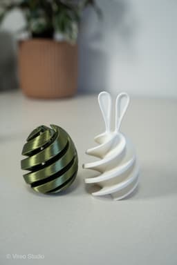 Twist-a-Bun - Satisfying Bunny Egg Twist Fidget Toy for Easter 3d model