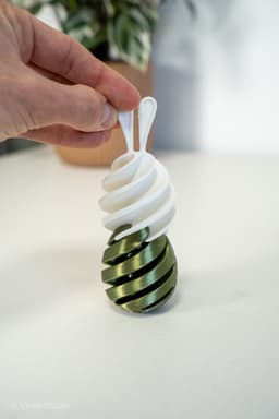 Twist-a-Bun - Satisfying Bunny Egg Twist Fidget Toy for Easter 3d model