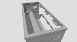 1/64 Scale "The Century Garage" Diorama STL Files | 2-Story Industrial Custom Shop | Hot Wheels, Min 3d model