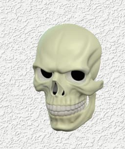3D EYES THAT FOLLOW YOU Skull wall mount home decor 3d model