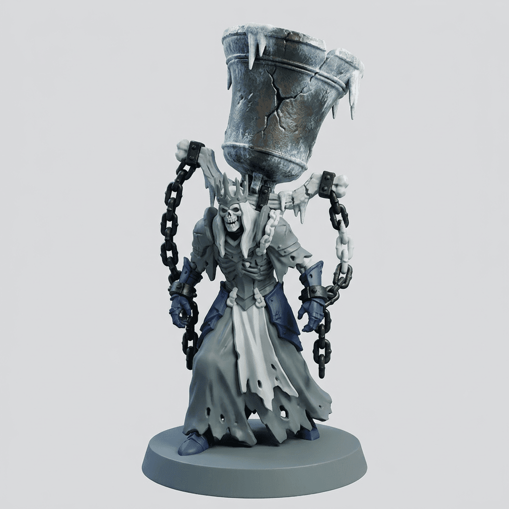 Iris and Orin - Crypt Bell Keeper STL - Frostbound Necropolis 3d model