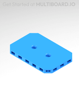 2x3 MU - Small Thread MU - MultiBoard Plate 3d model