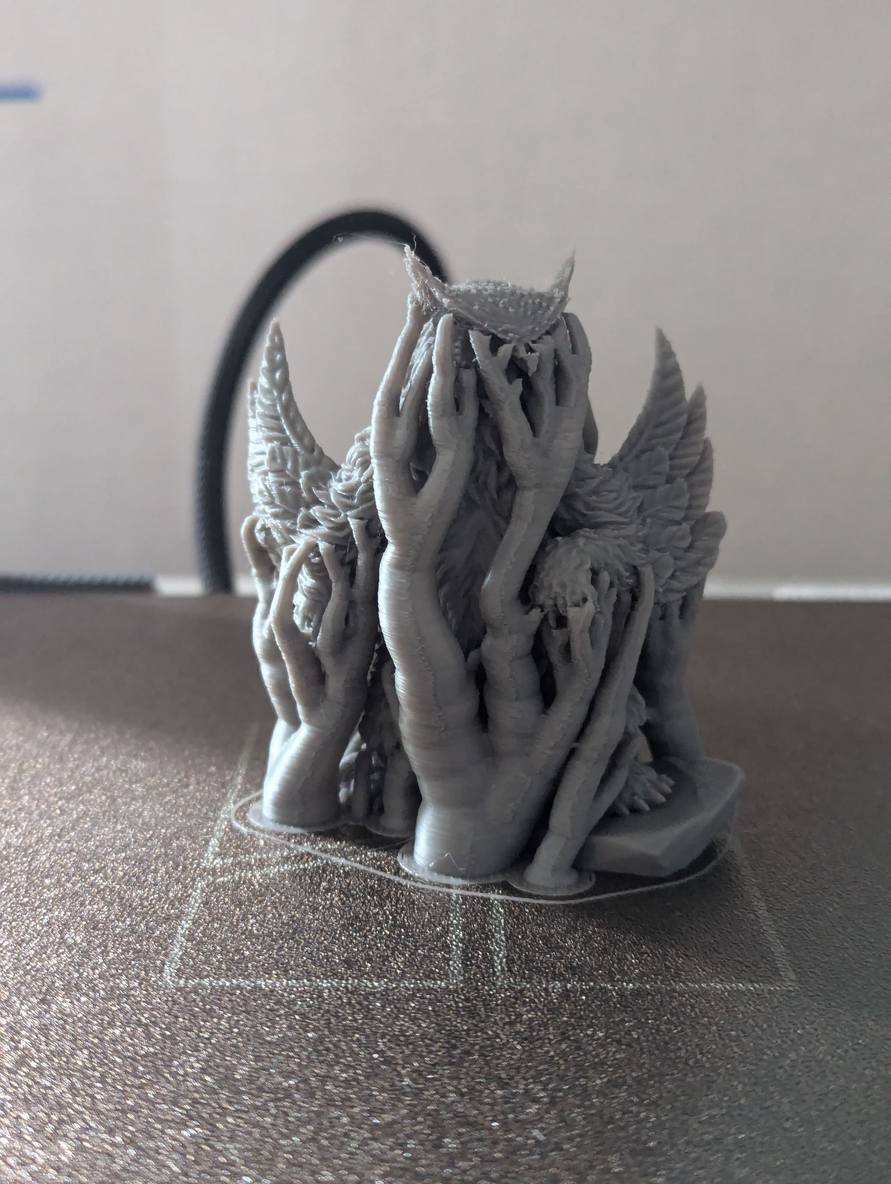 My first ever mini! I imported the Owlbear and the rock in Orcaslicer and merged them to make one print. Printed at 0.12mm layer height with a 0.4mm nozzle and the result is astonishing!! Amazing model thank you!