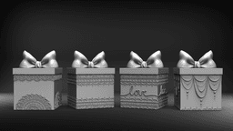 Lace Gift Box (2) 3d model