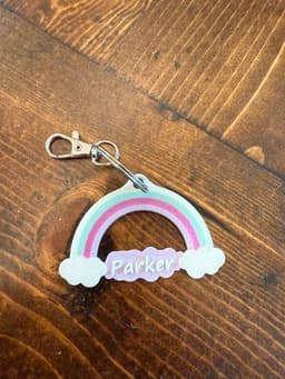 Rainbow Key Chain 3d model