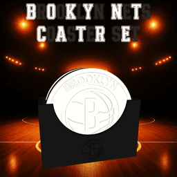 Brooklyn Nets Coaster Set (NBA) 3d model