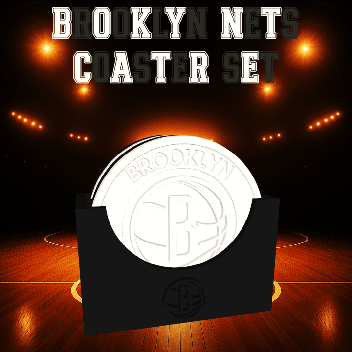 Brooklyn Nets Coaster Set (NBA) 3d model