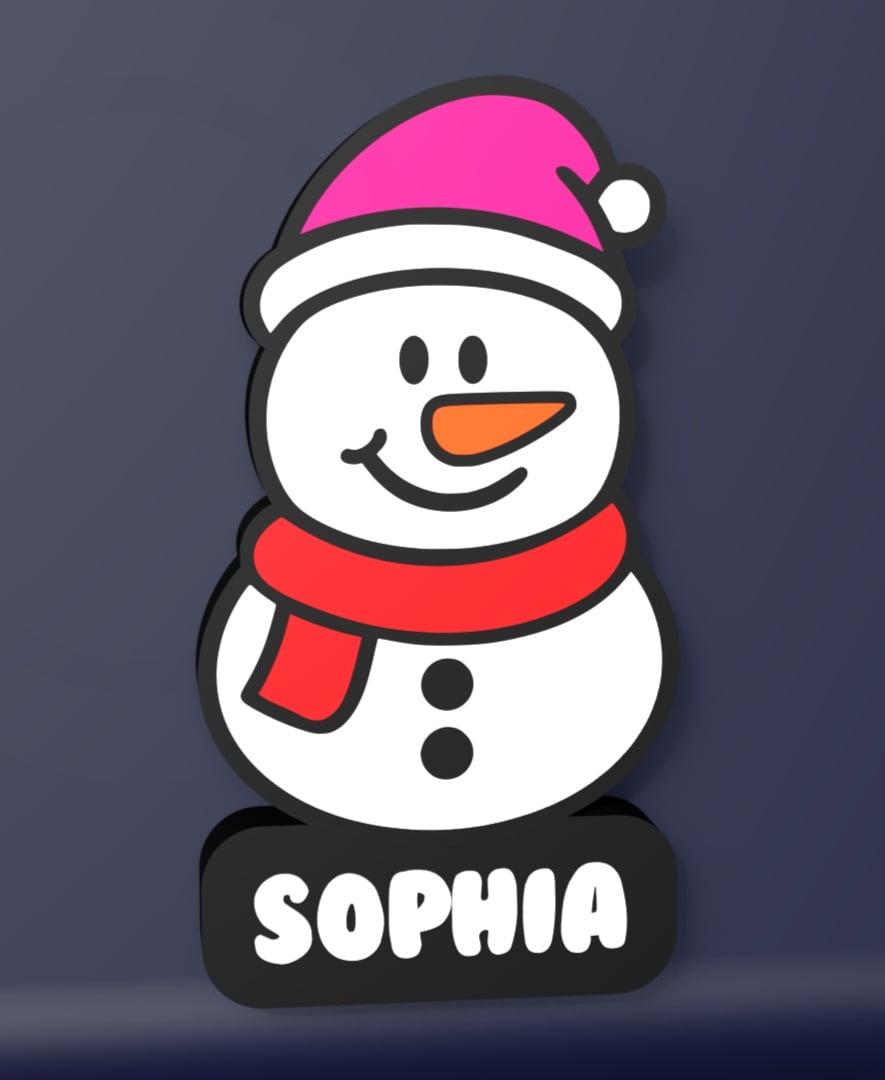 Snowman – LED Strip compatible 3d model