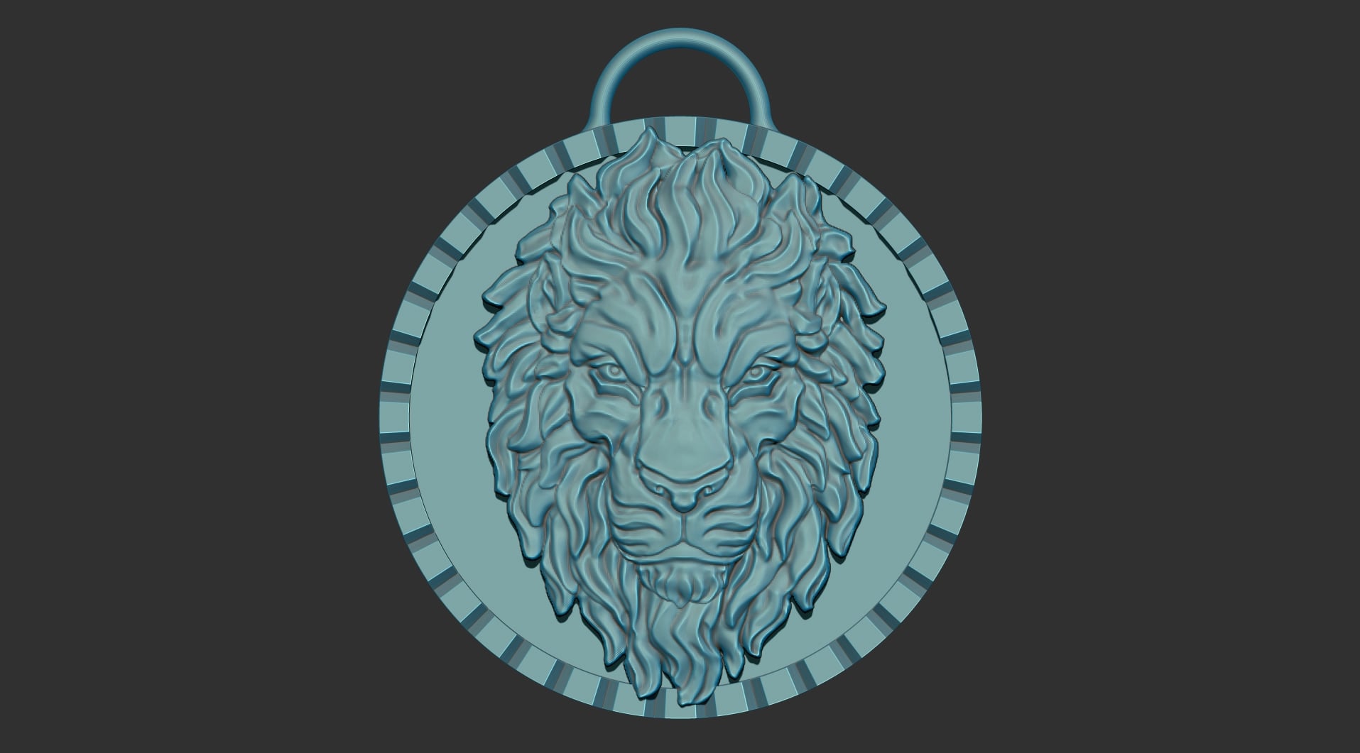 Lion's Head Pendant 3d model