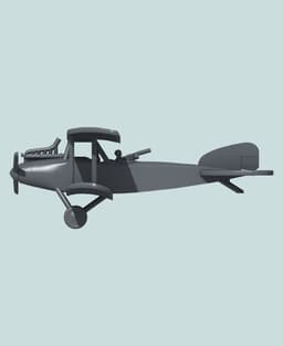 1:144 Albatros C.X 3d model