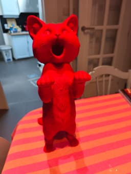 Cat shaped dice tower 3d model